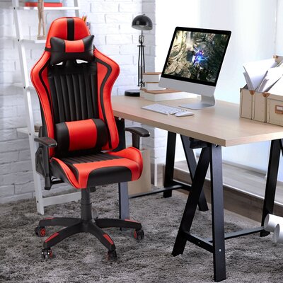 Osorio Ergonomic Leather Gaming Chair Latitude Run