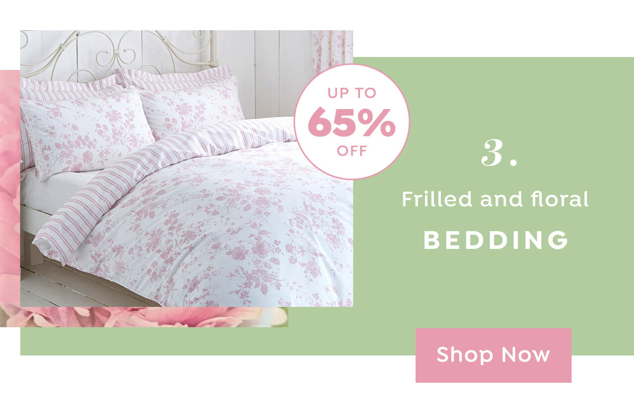 Frilled & Floral Bedding