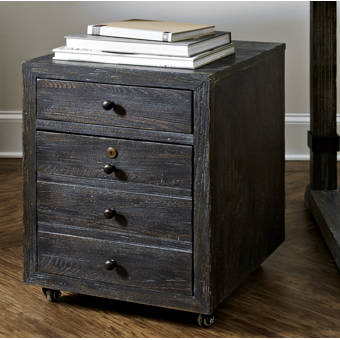 17 Stories Whitman 2 Drawer Mobile Vintage File Cabinet Wayfair
