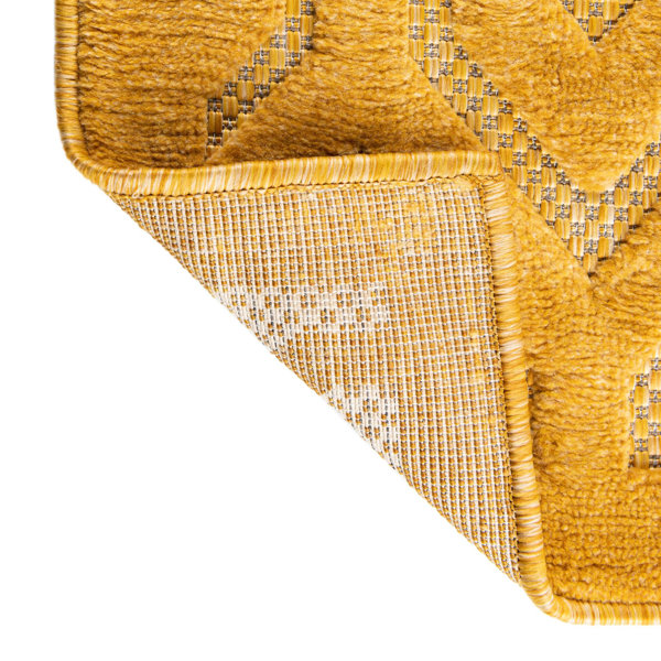 Langley Street Griffing Yellow Indoor/Outdoor Rug & Reviews | Wayfair