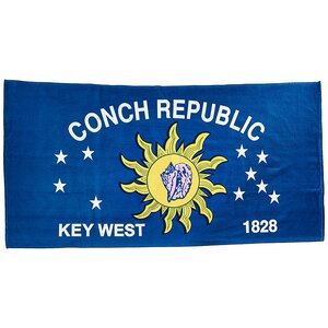 Conch Republic Printed Beach Towel