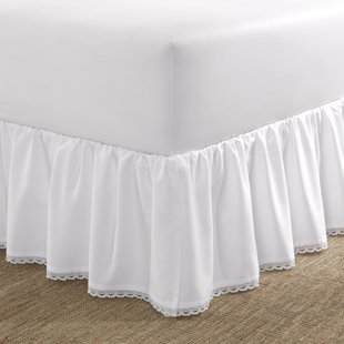 Laura Ashley Crochet Ruffle White Ruffled Bedskirt Twin Laura Ashley Crochet Ruffle White Ruffled Bedskirt Twin
