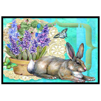 August Grove Deveraux Rabbit Non Slip Outdoor Door Mat Wayfair