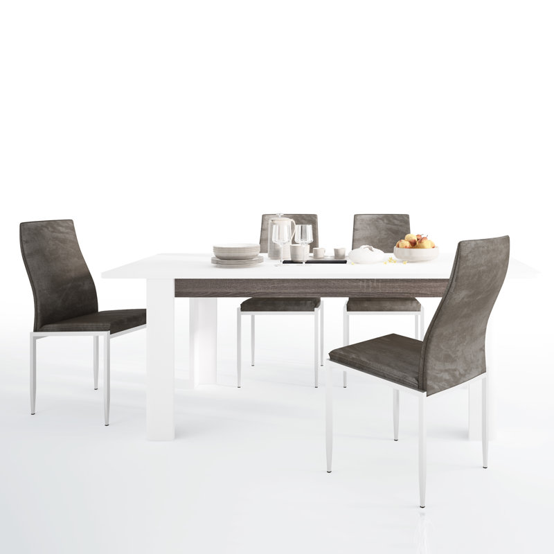 Ebern Designs Essgruppe Courson mit ausziehbarem Tisch und ...