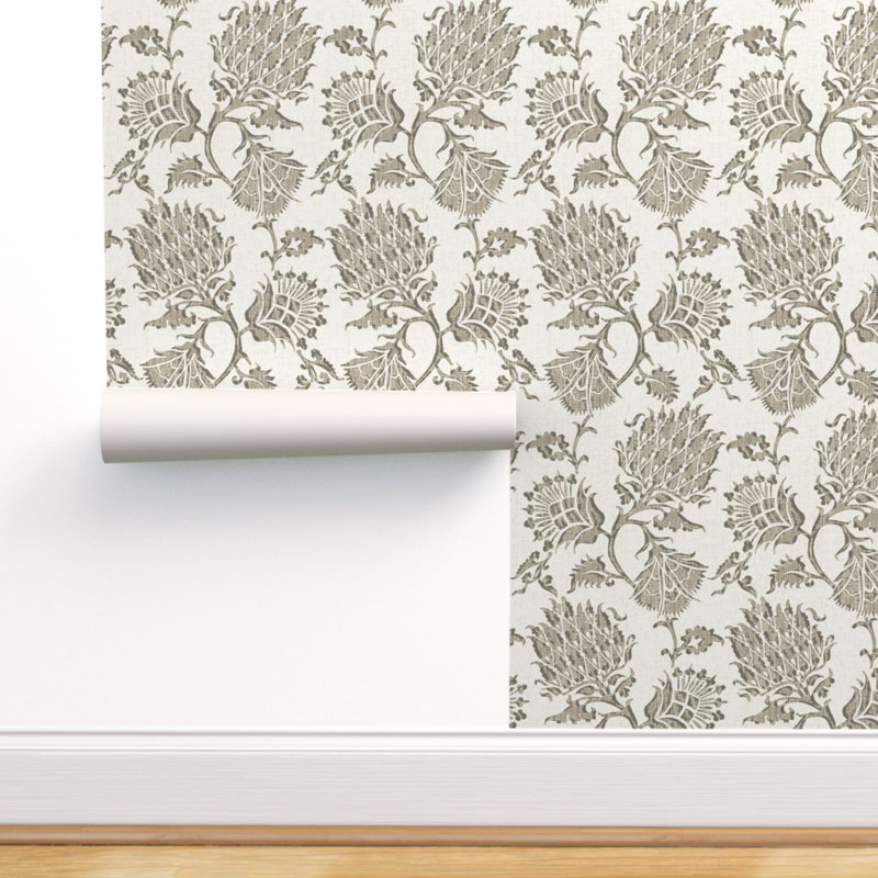 Ophelia Co Pudsey Vintage French Floral Removable Wallpaper