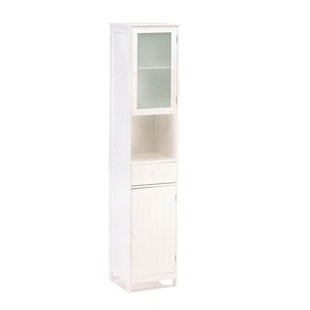 Linen Cabinets Towers You Ll Love Wayfair Lakeside 15 75 W X 70 H Linen Tower