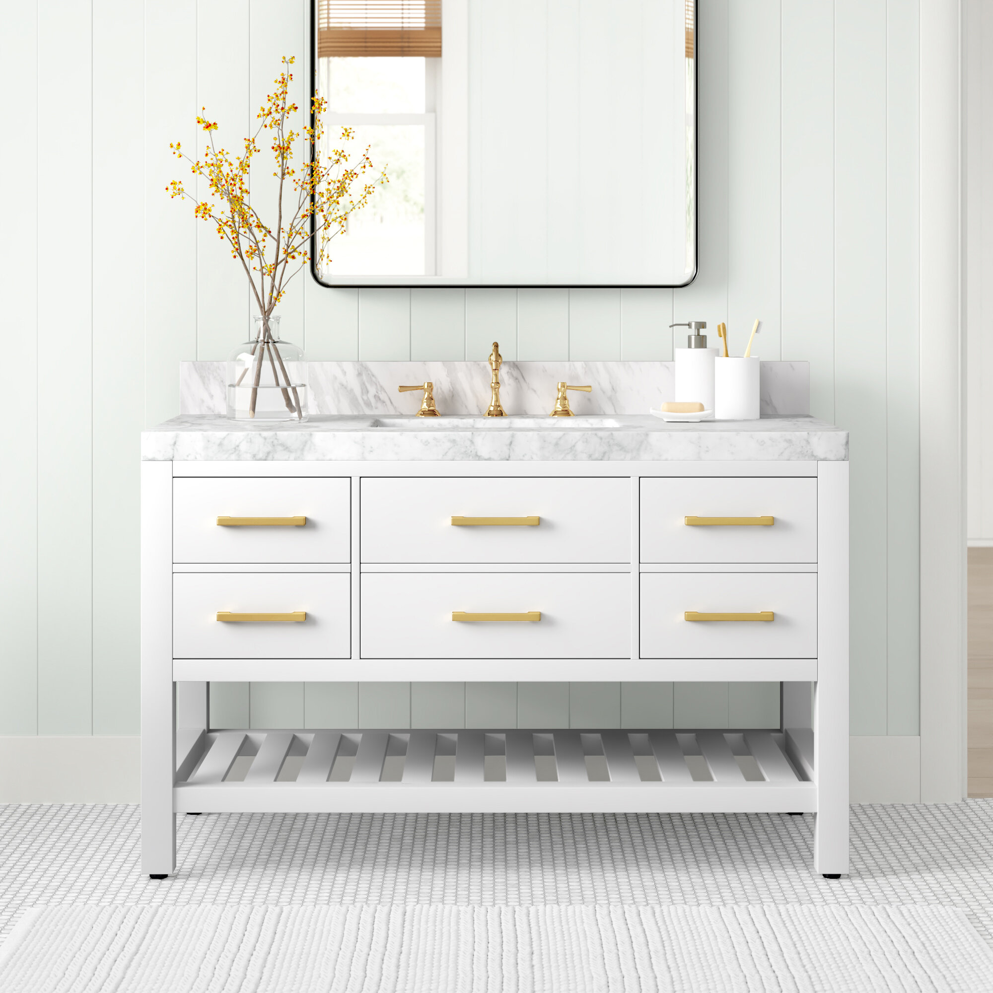 Ancerre Designs Elizabeth 48 Single Bathroom Vanity Set Reviews Wayfair