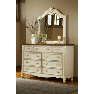 Brecon 9 Drawer Dresser with Mirror by One Allium Way