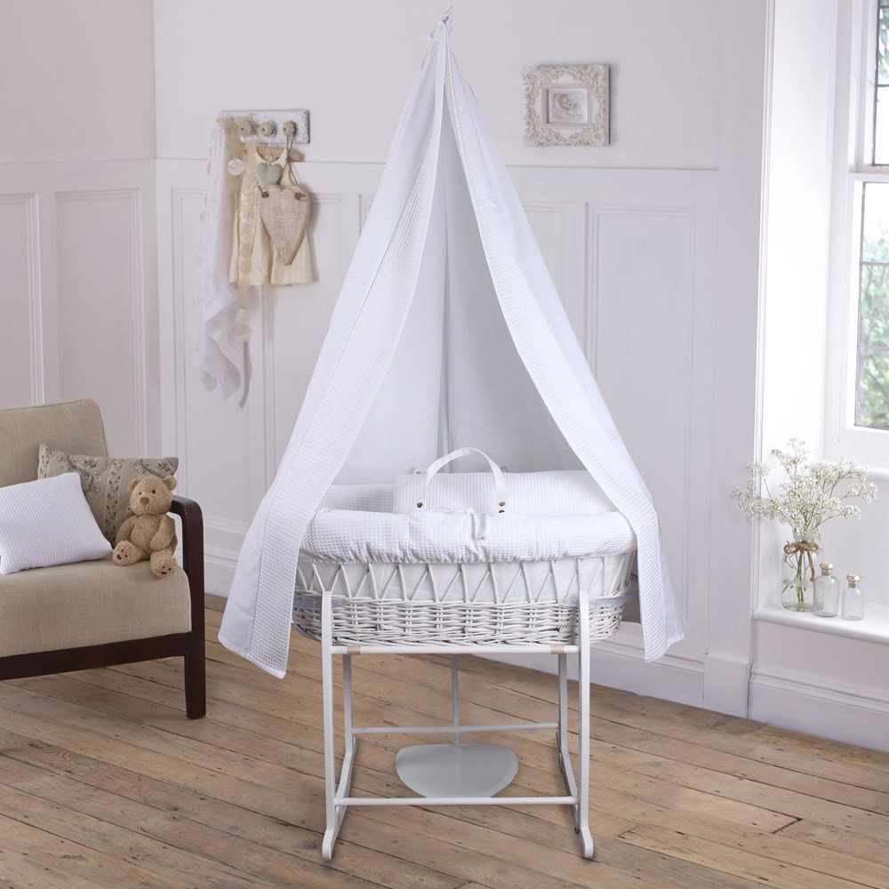 moses basket with stand and drape