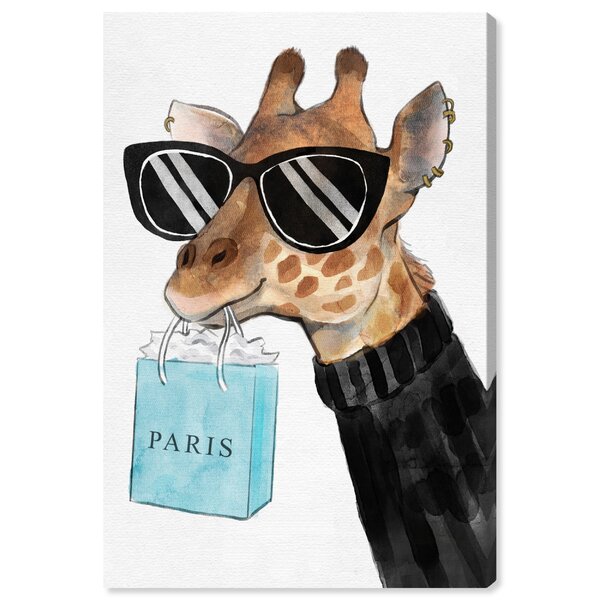 Mercer41 'Fabulous Giraffe' Framed Graphic Art | Wayfair