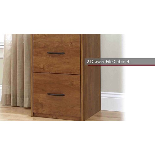 File Cabinet with 2 Drawers Wood Vertical Filing Cabinet Bank Adler 