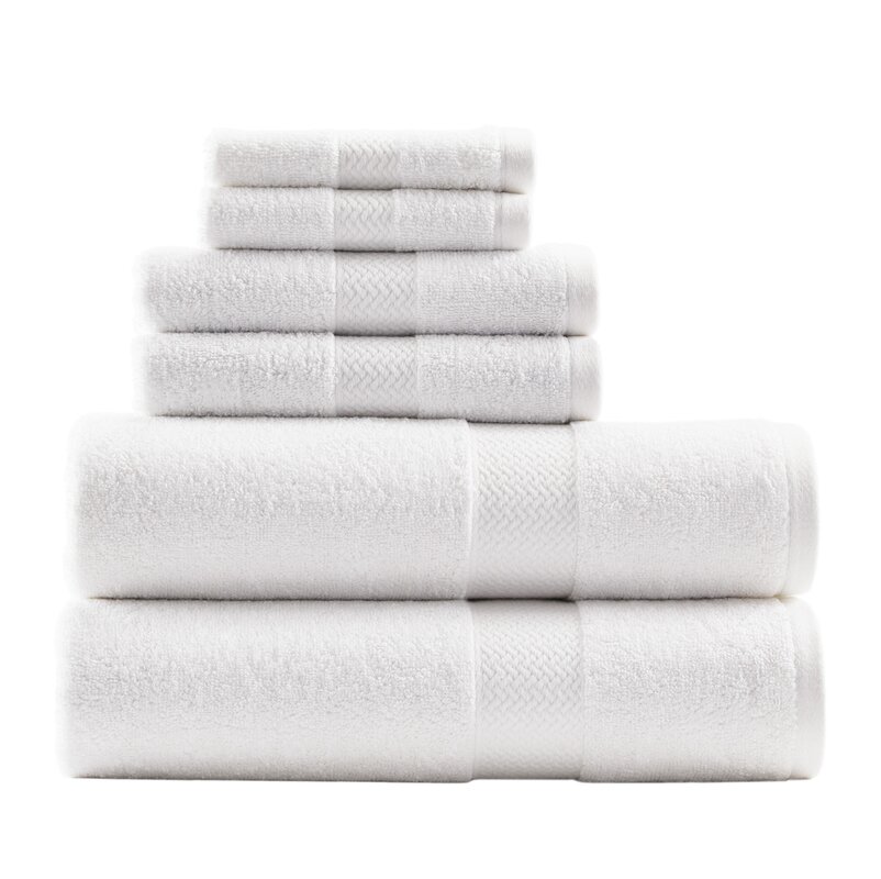 Cypress Bay 6-Piece 100% Cotton Towel Set