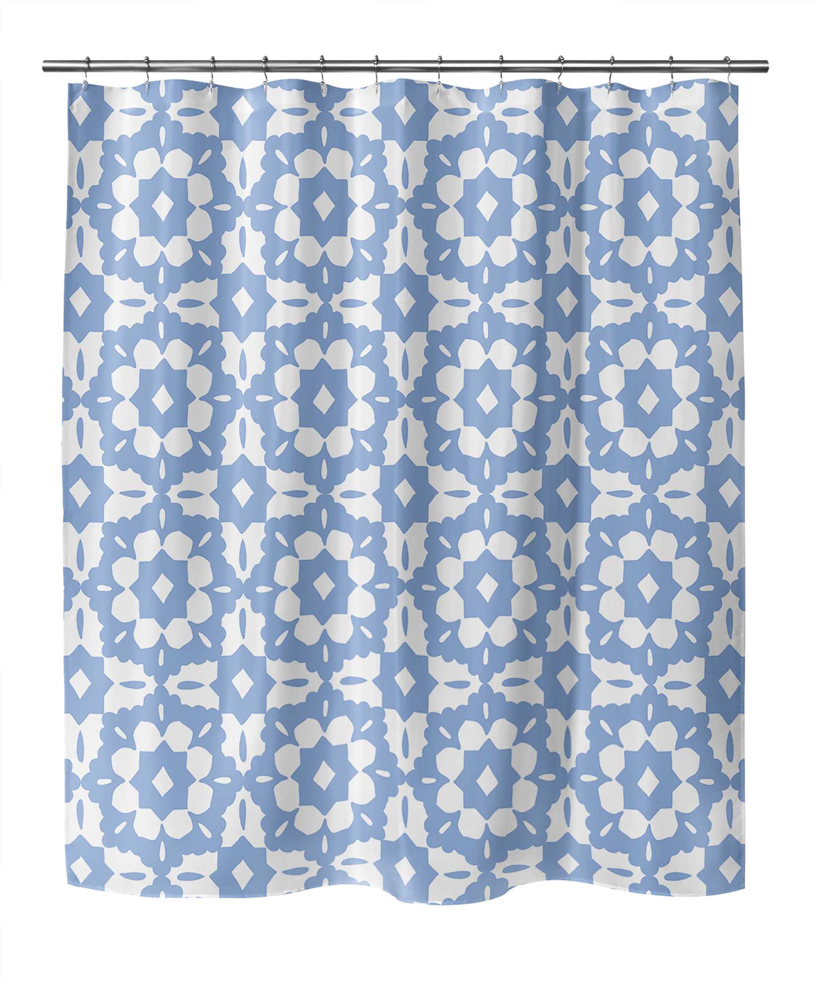 Dakota Fields Alaca Geometric Shower Curtain Wayfair