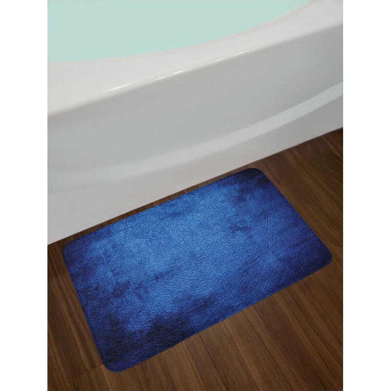 East Urban Home Martian Dark Blue Navy Blue Bath Rug Wayfair