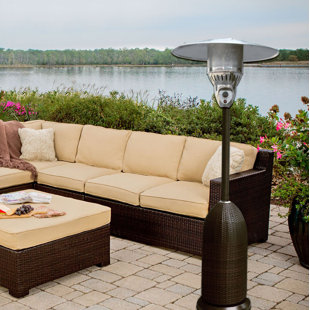 View Round Wicker 41 000 Btu Propane Patio Heater