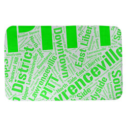 East Urban Home Pittsburgh Pennsylvania Districts Rectangle Memory Foam Non Slip Bath Rug Wayfair