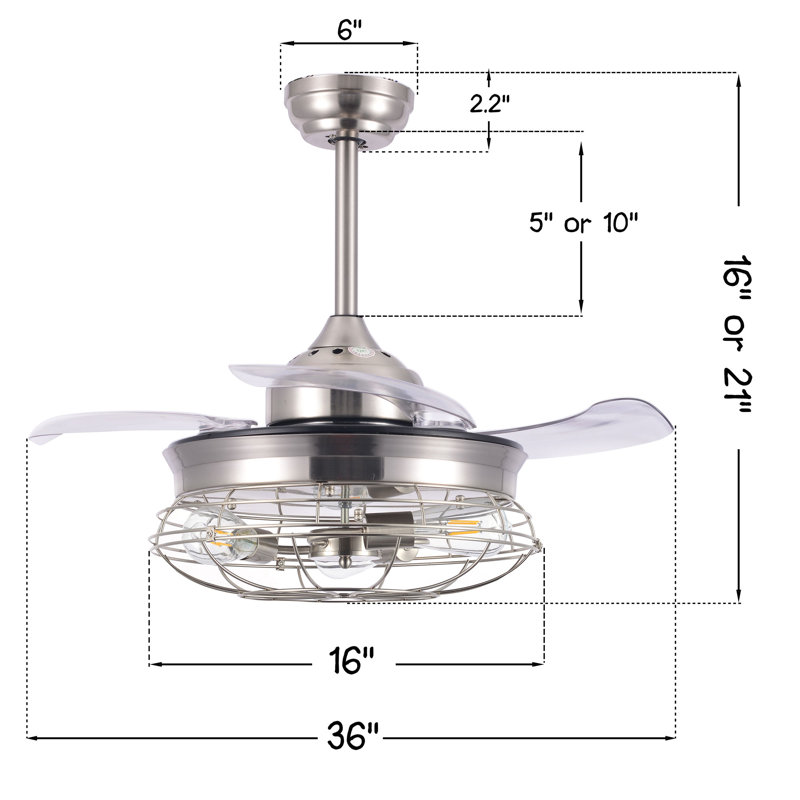 Breakwater Bay Ancheta 3 Blade Ceiling Fan With Remote Control