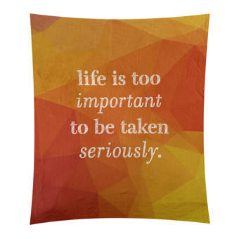 East Urban Home Polyester Self Confidence Quote Chalkboard Tapestry Wayfair