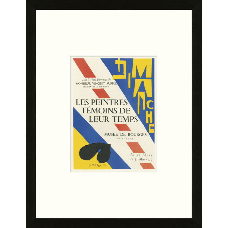 School of Paris 'Le Peintres Témoins de Leur Temps Paris 1952' by Henri Matisse Framed Lithograph