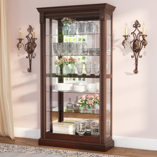 Large Lighted Curio Cabinet Wayfair Save