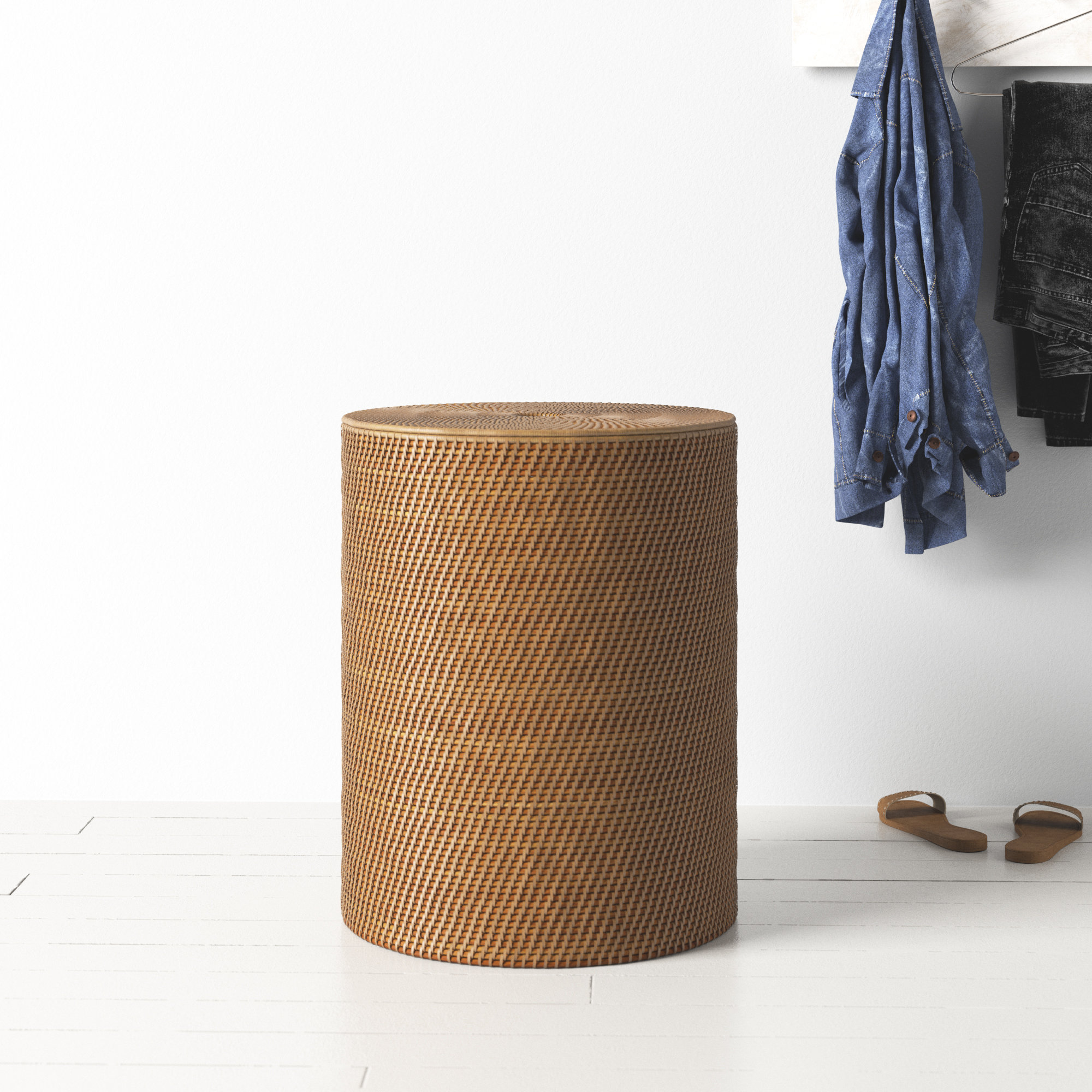 Allmodern Round Laundry Hamper Reviews Wayfair