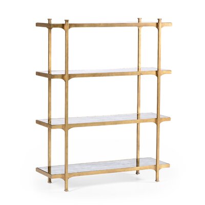 Etagere Bookcase Jonathan Charles Fine Furniture Color Gilded