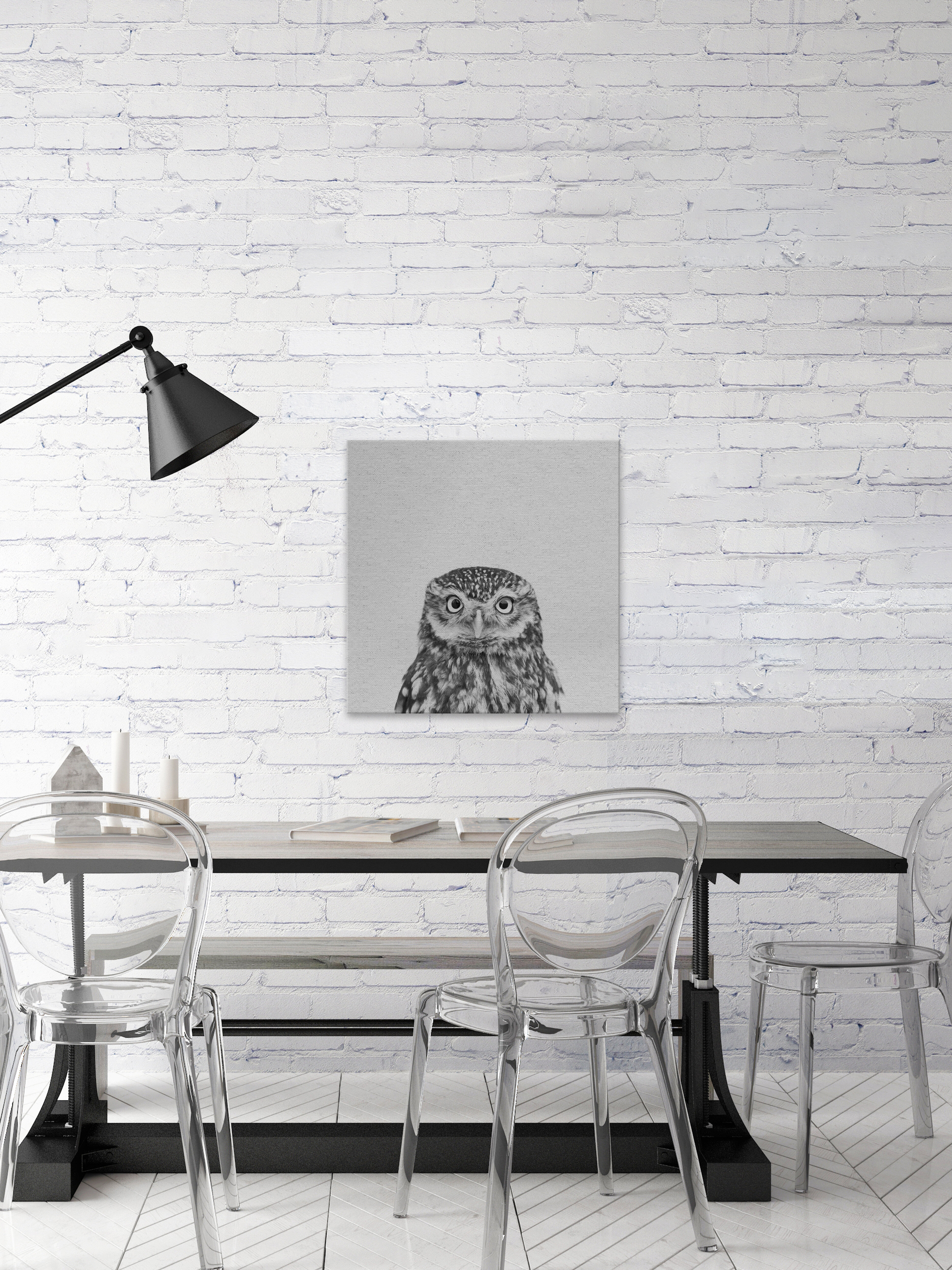 Harriet Bee Black And White Owl Canvas Art Wayfair