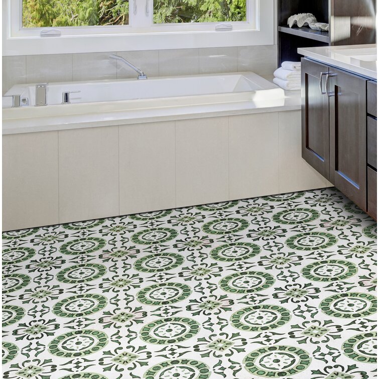 28 X DIY Self Adhesive DARK MARBLE SMALL SQUARES BATHROOM KITCHEN Floor Tiles
