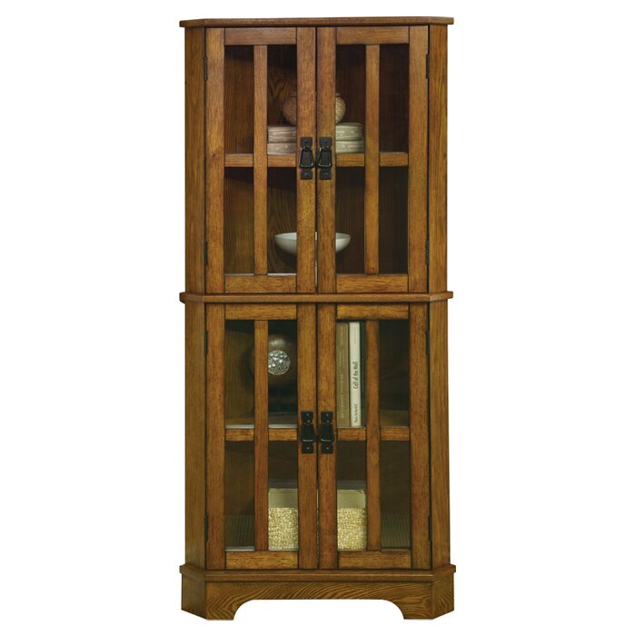 Chaya Corner Curio Cabinet Reviews Joss Main