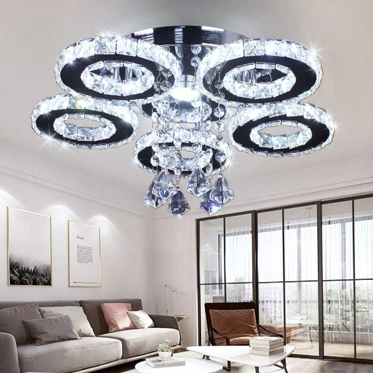 Living Room Ceiling Light Bedroom Ring LED Chandelier Lighting Cafe Lamp Fixture 
