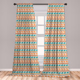 Orange And Turquoise Curtains Wayfair