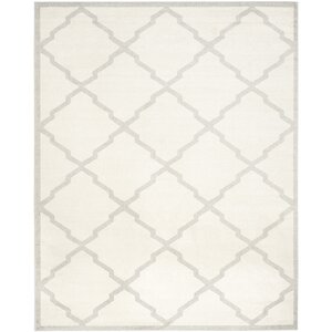 Maritza Geometric Beige/Light Grey Area Rug