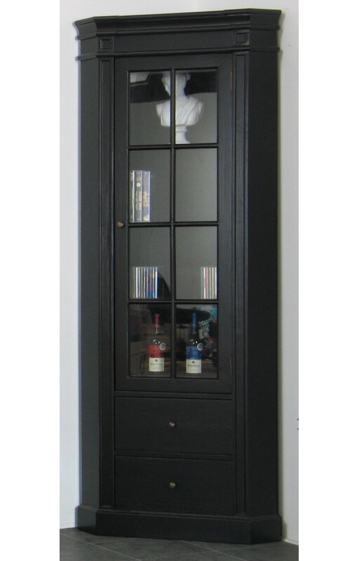 Rosdorf Park Amaretta Solid Wood Corner Display Cabinet Reviews
