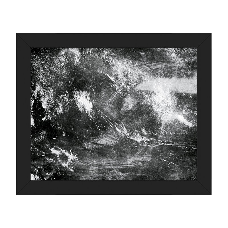 Click Wall Art Scratchboard Torrent Right Charcoal Framed