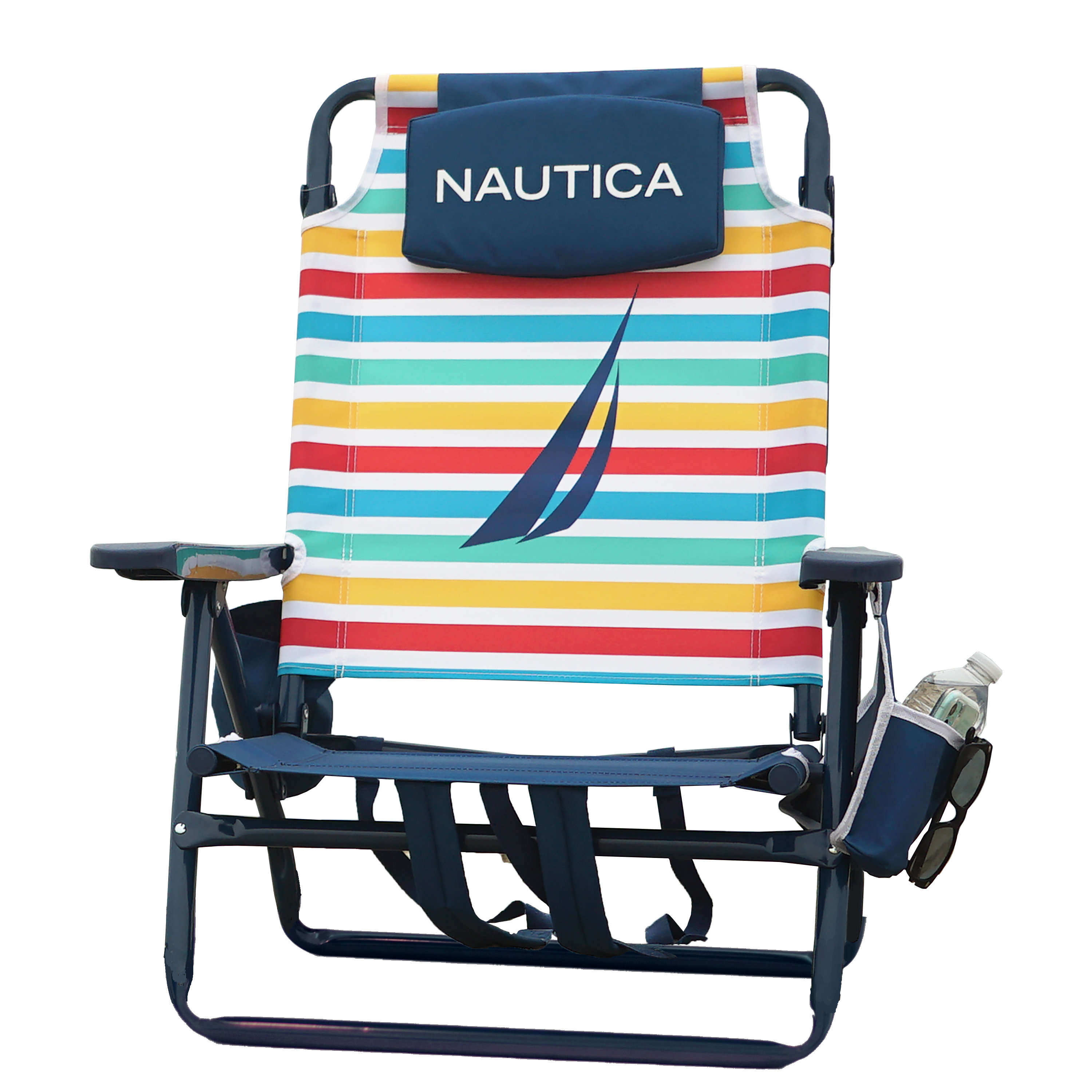 Nautica 5 Position Reclining Beach Chair Reviews Wayfair