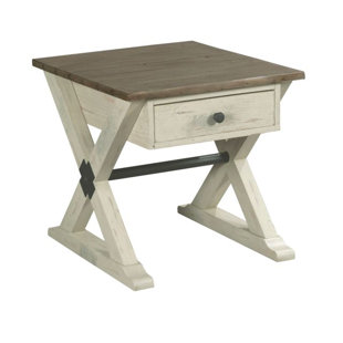 Wesley Trestle End Table With Storage by Highland Dunes Spacial Price