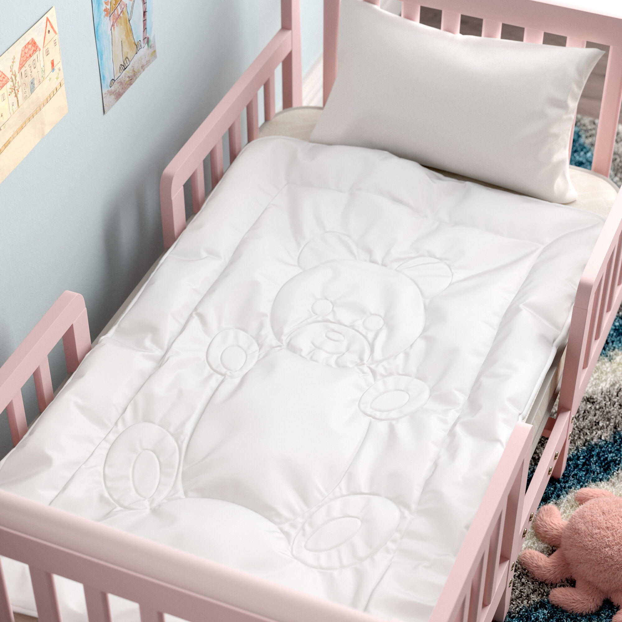 Harriet Bee Guildford Teddy Bear Toddler Comforter Reviews Wayfair