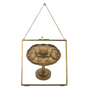 Wilhelm Brass and Glass Hanging Picture Frame