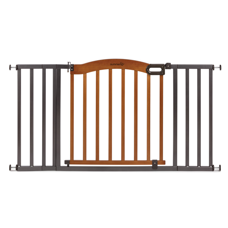 wood and metal baby gate