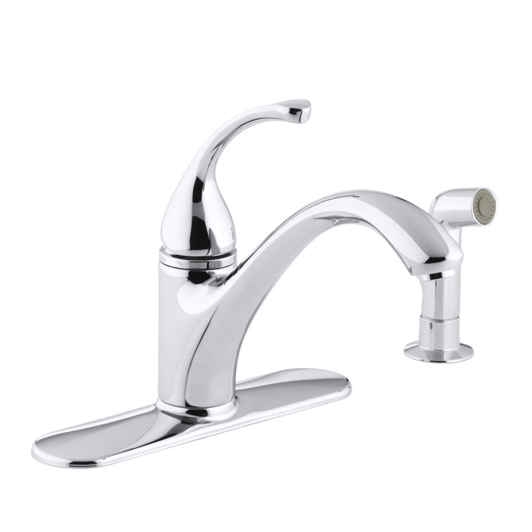 K-10412-G,BN,CP Kohler Forté 4-Hole Kitchen Sink Faucet with ...