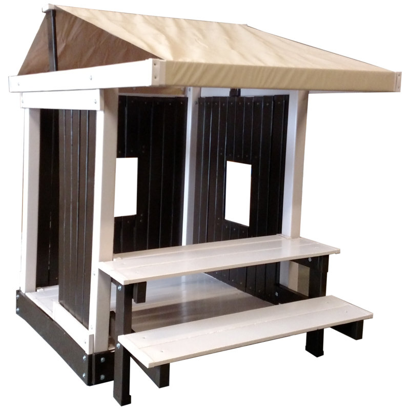 playhouse with picnic table