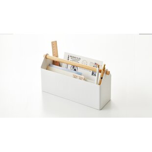 KIRIGEN Stapelbarer Büro Brief Organizer aus Holz Schreibtischablage 2er-Pack Holz zweistufige Ablage für Desktop-Organizer mit Metalletiketten-Kartenhalter Posteingangsablage für Schreibtisch