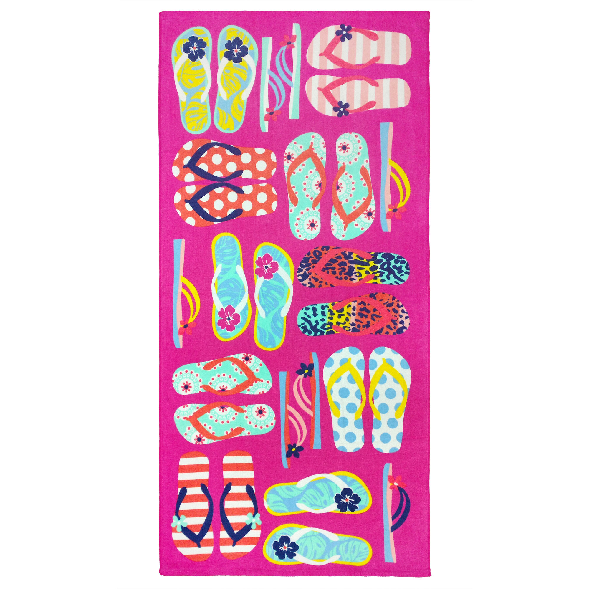 pink beach towel