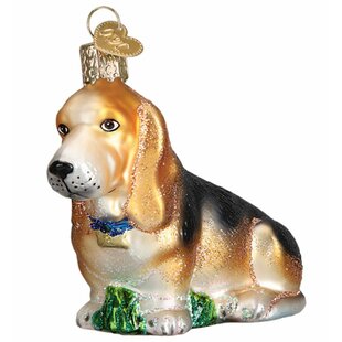 Personalized Dog Breed "Basset Hound" On A Bone Christmas Tree Ornament 