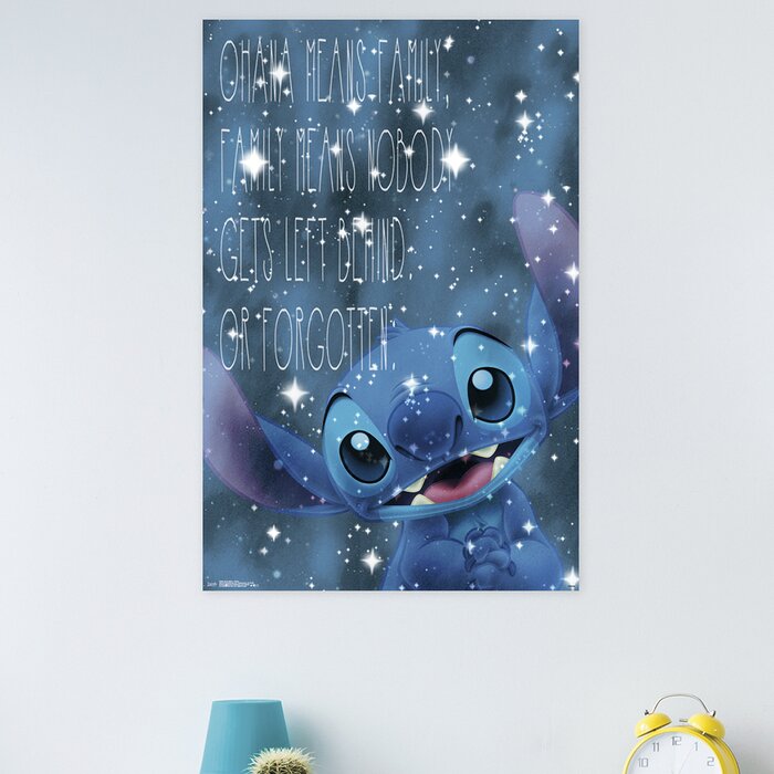 Lilo Stitch Ohana Paper Print