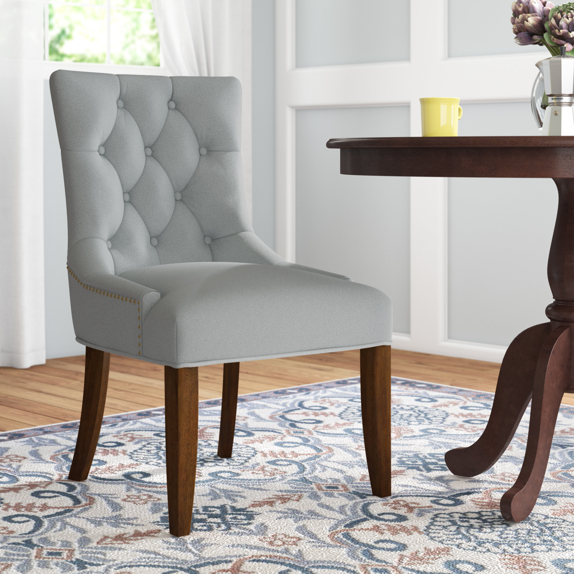 Alcott Hill Letitia Upholstered Parsons Chair Reviews Wayfair