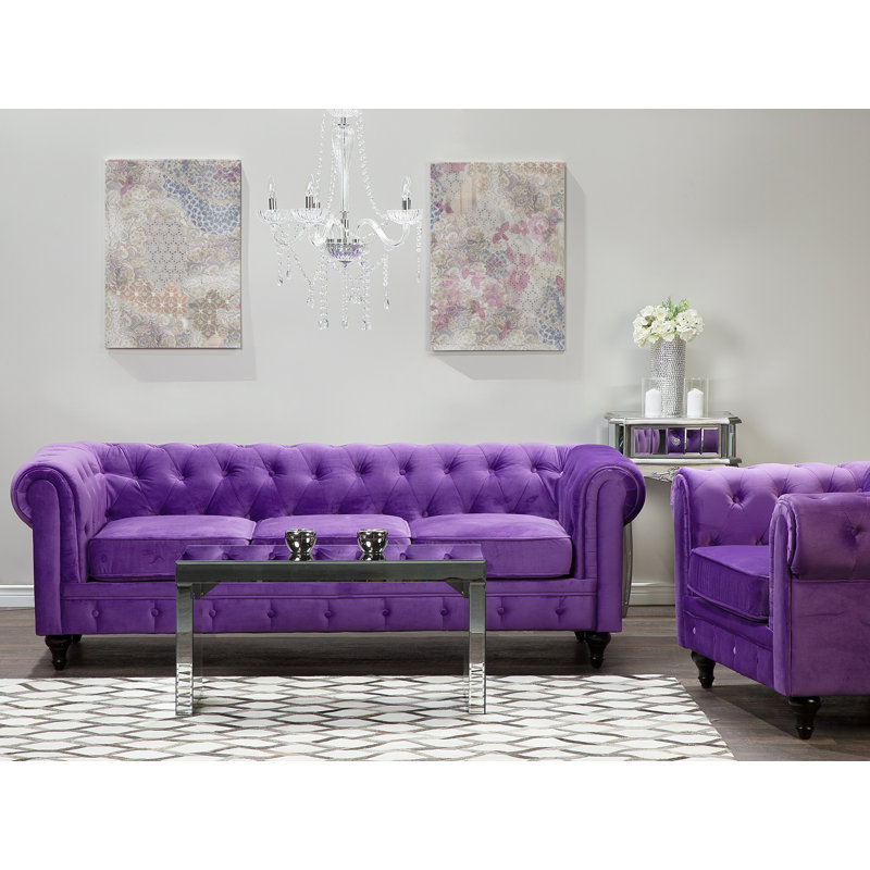 Canora Grey Spears 3 Seater Chesterfield Sofa Wayfair Co Uk Spears 3 Seater Chesterfield Sofa