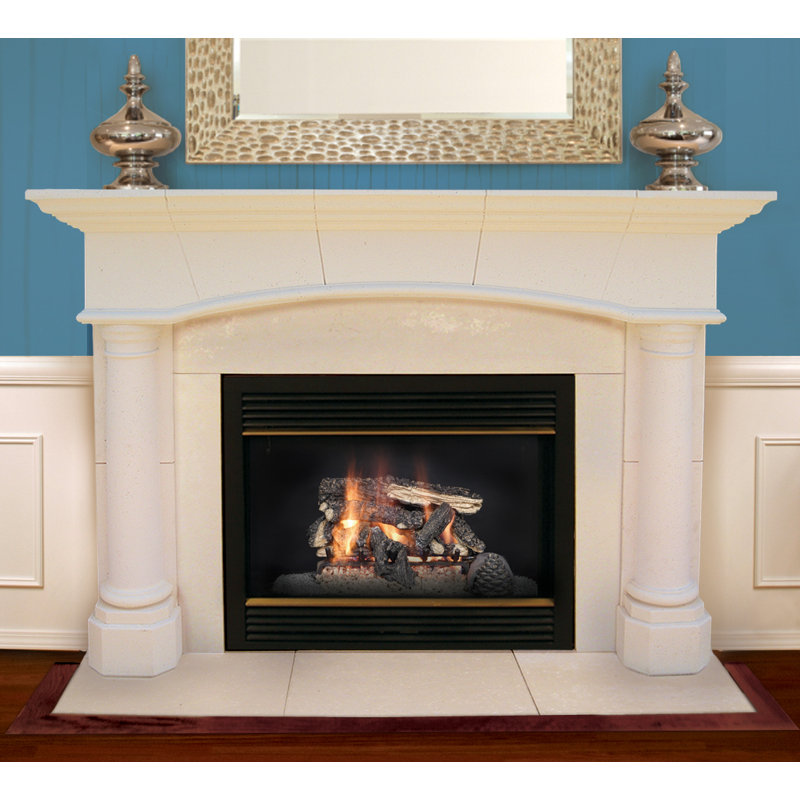 Americast Architectural Stone Jefferson Fireplace Mantel Surround