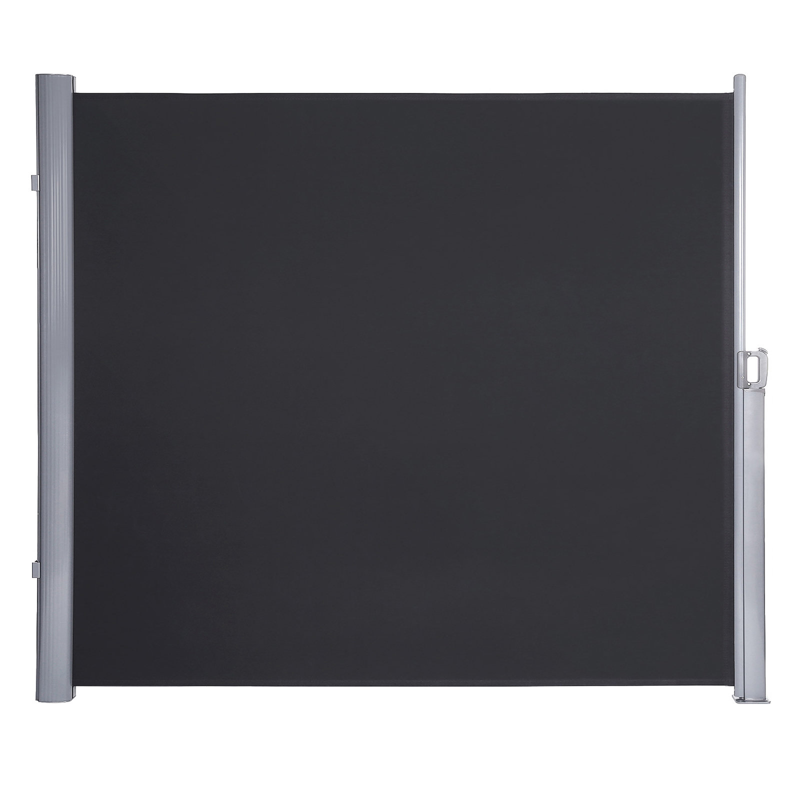 Sol 72 Outdoor™ Aubrie 9' 10" W Manual Retraction Side Awning in Gray & Reviews Wayfair