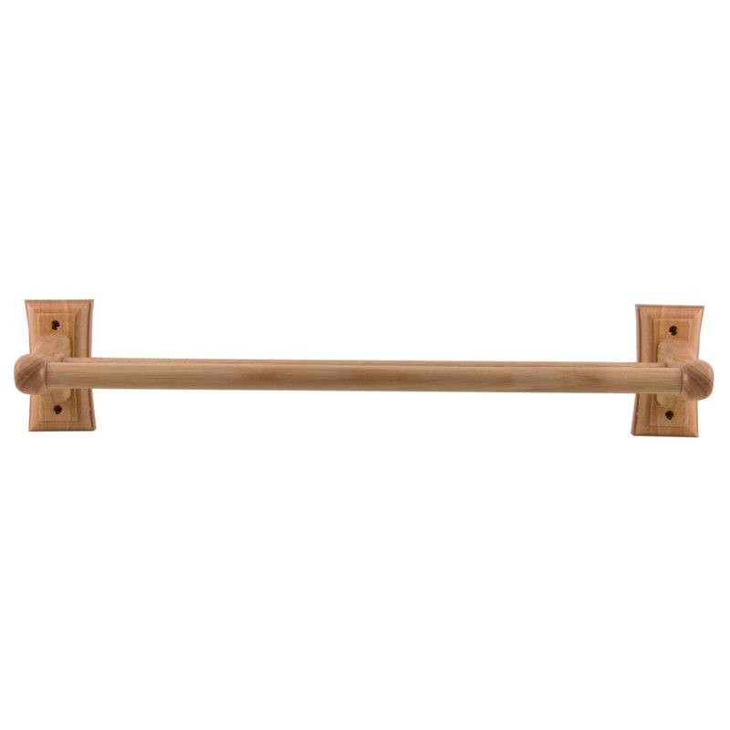 Alfi Brand Double Rack Wooden 24 Wall Mounted Towel Bar